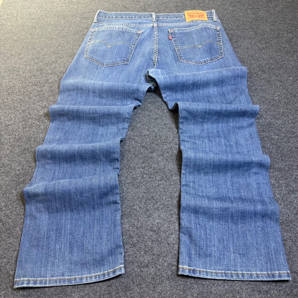 Levi's 527 baggy Bootcut Jeans Mens 36x30 Dark wash Denim Western 5-Pocket